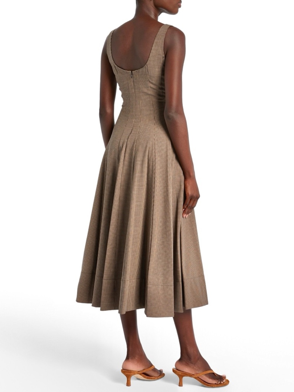 NWT Staud Wells Midi Dress Houndstooth - Picture 7 of 16
